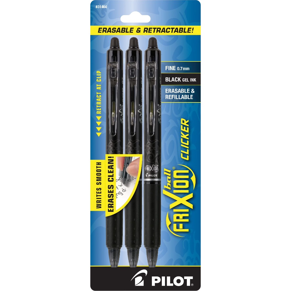 Pilot Pen Frixion - Długopisy żelowe Pilot Frixion Clicker, z