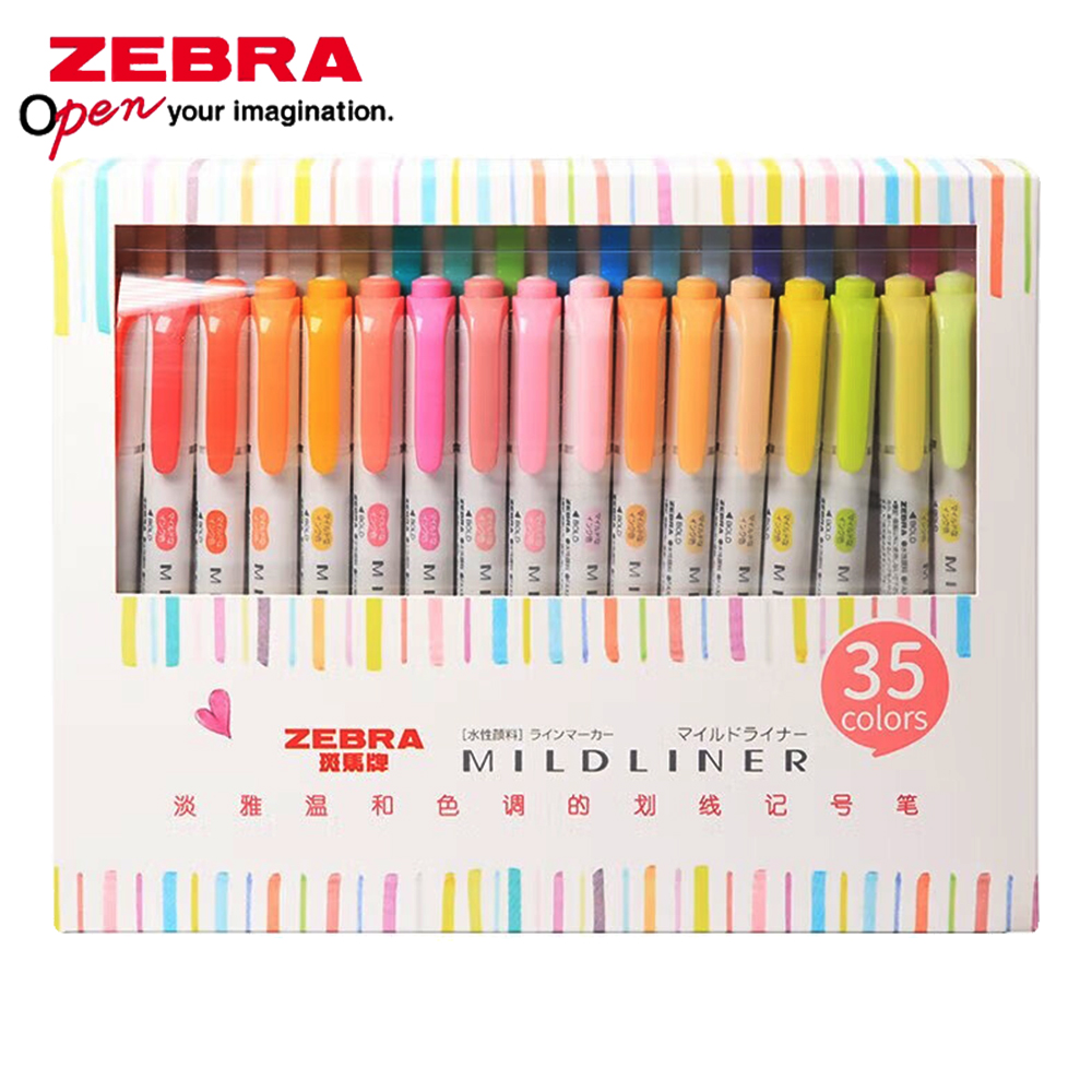 Zebra Pen Mildliner - 35 kolorów ZEBRA Mildliner Highlander zestaw