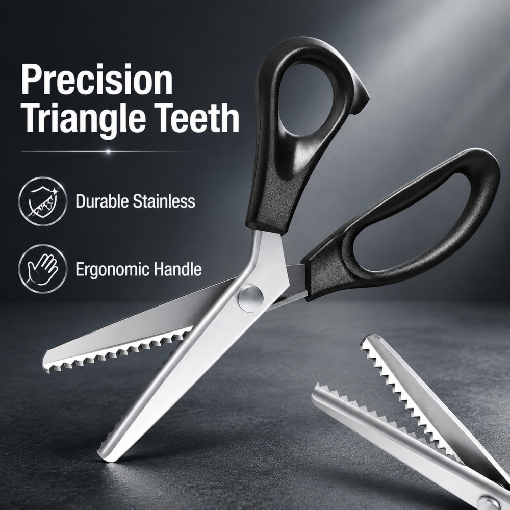 Scissors Stainless Craft - Nożyce zygzak ze stali nierdzewnej, trójkątne