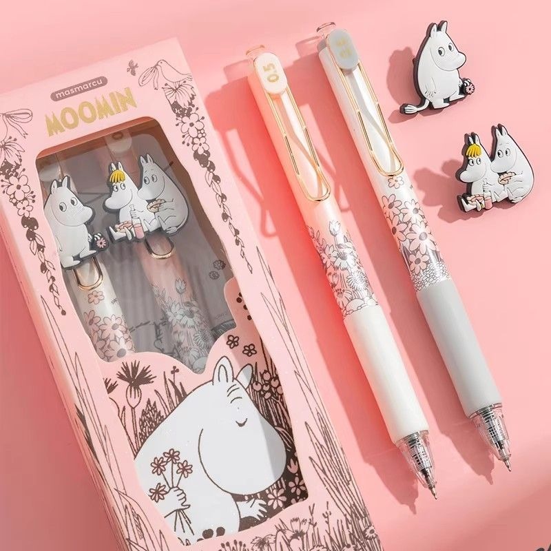 Stationery Supplier - Urocze długopisy żelowe Moomin z wysuwanym