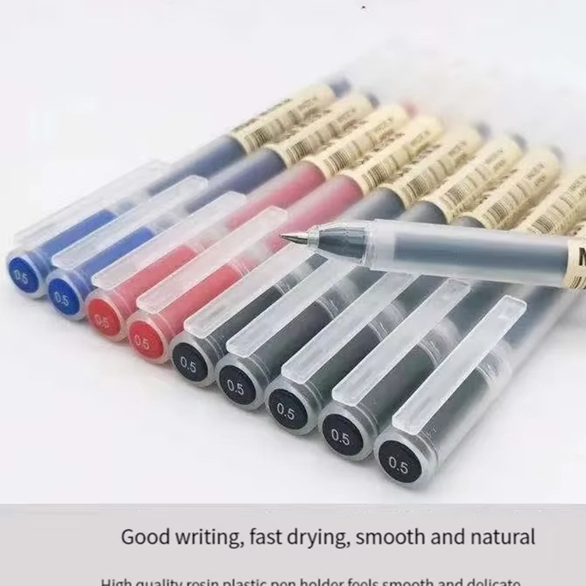 Muji Stationery Gel Pen - 3-6 sztuk Kawaii długopis żelowy czarny/czerwony/niebieski