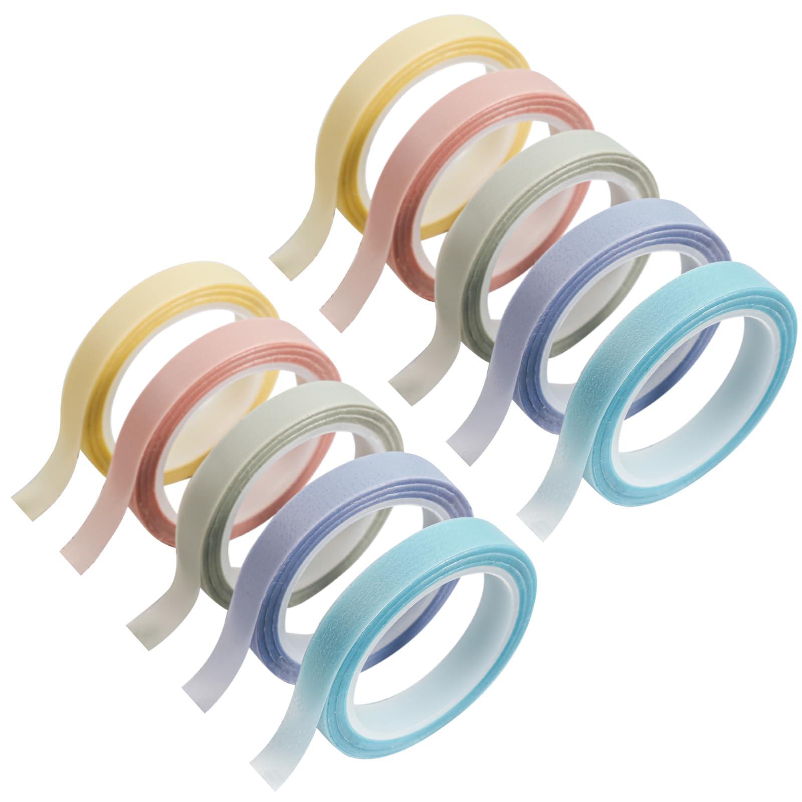 Correction Tape Roller - 10-rolkowa taśma indeksowa Morandi/fluorescencyjna, taśma do