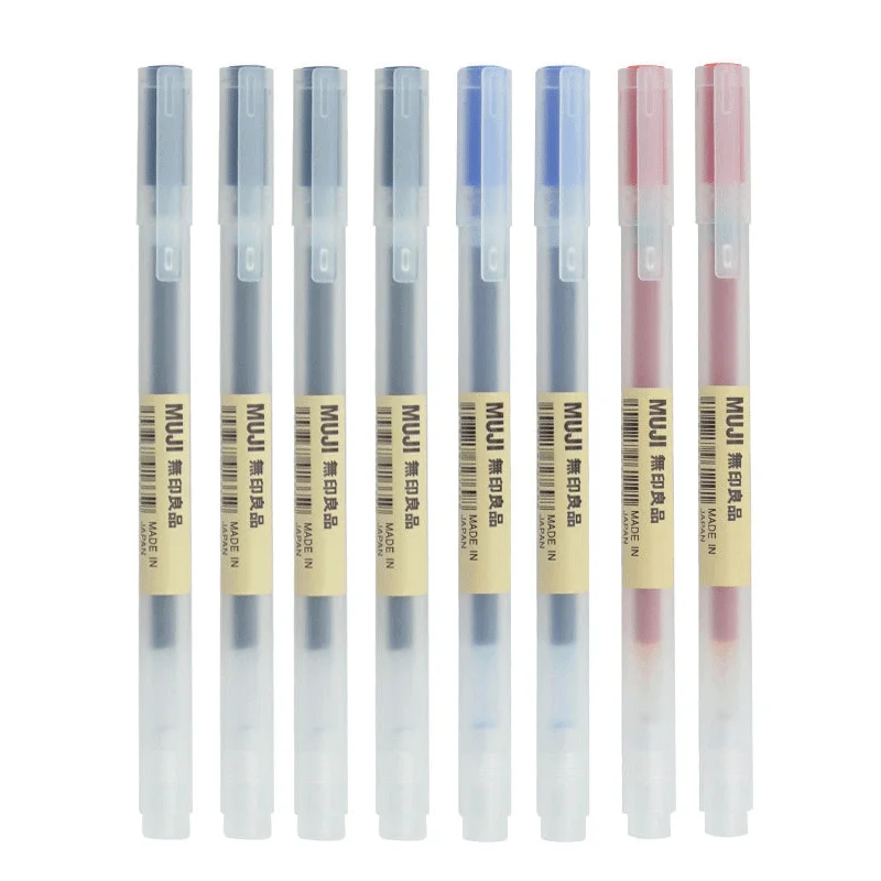 Muji Stationery Gel Pen - 6/8 szt./zestaw Kawaii MUJIs długopis żelowy