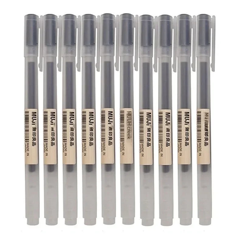 Muji Stationery Gel Pen - Uroczy długopis żelowy MUJI czarny/czerwony/niebieski 0.38/0.5mm