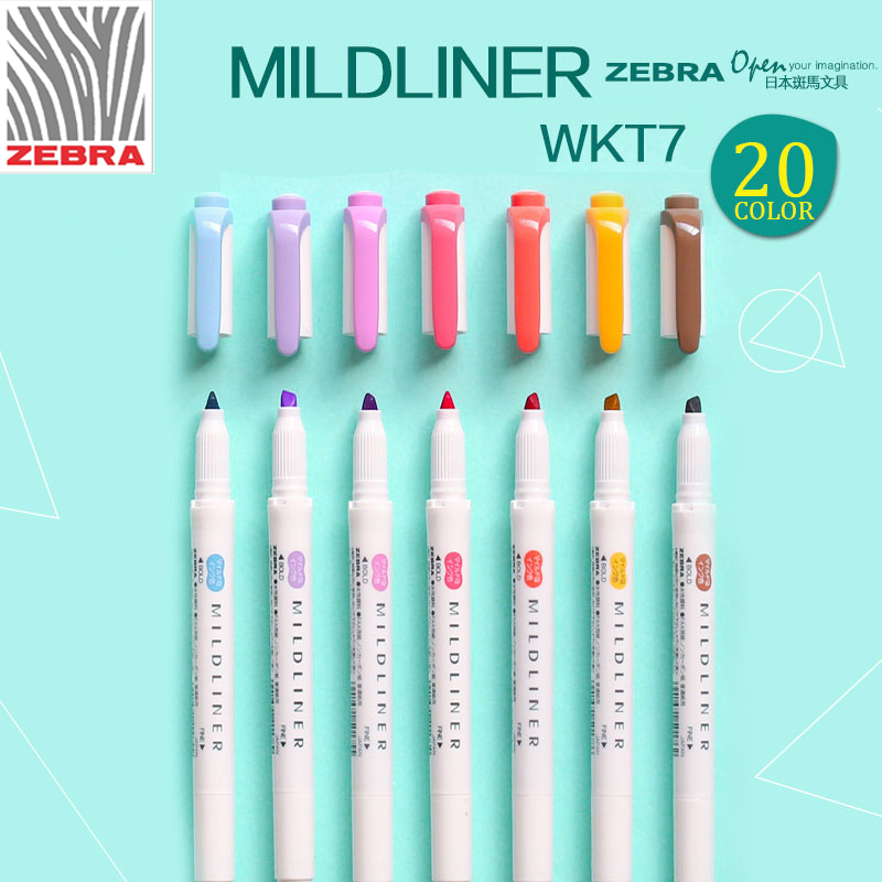 Zebra Pen Mildliner - Japonia ZEBRA WKT7 nowy Mildliner podwójna