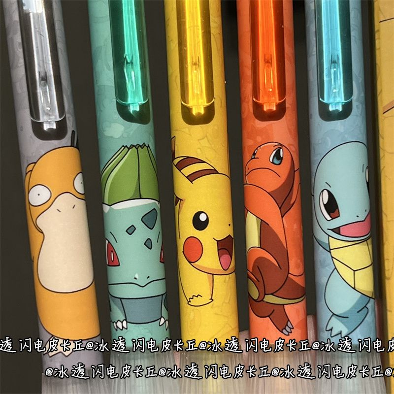 Stationery Supplier - Przezroczysty silikonowy długopis żelowy Pokemon z