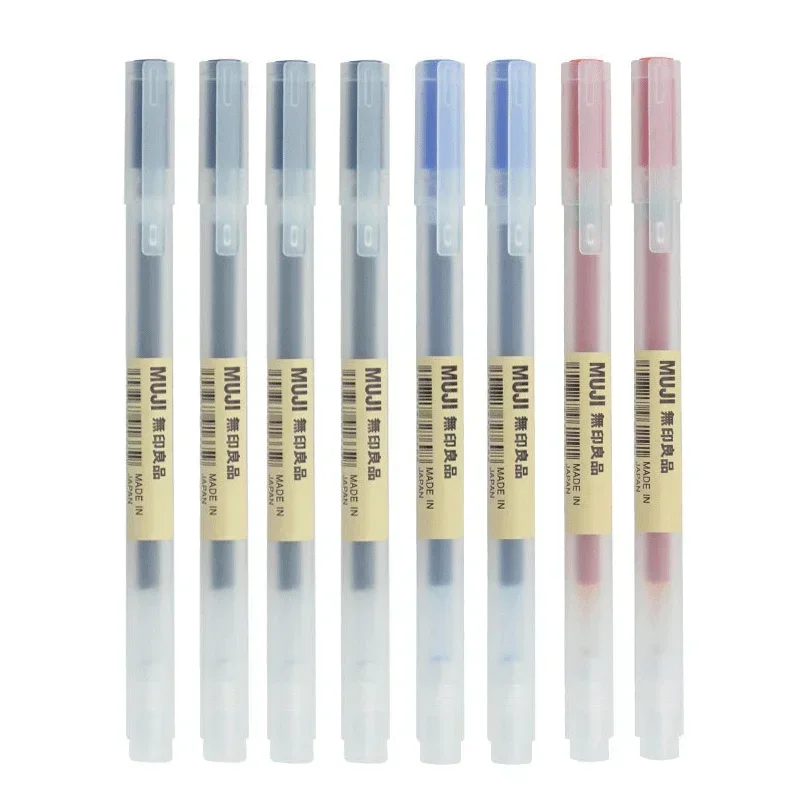 6/8 szt./zestaw Długopis żelow – Muji Stationery Gel Pen recenzja i cena