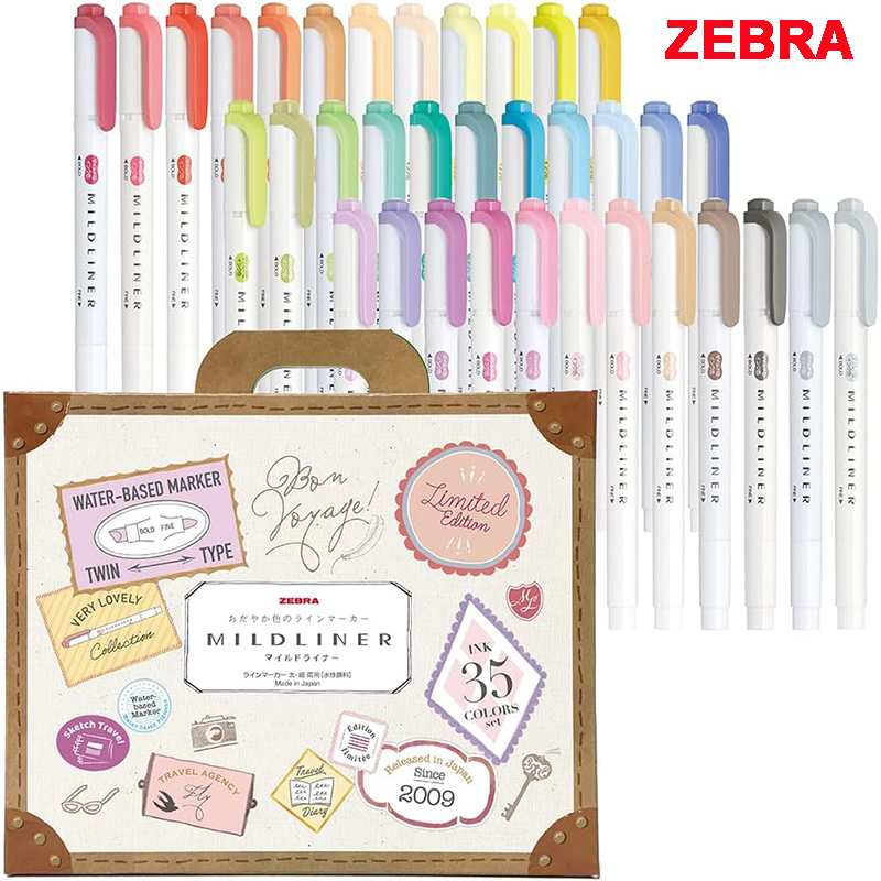 Zebra 25/35 kolorów zestaw zak – Zebra Pen Mildliner recenzja i cena