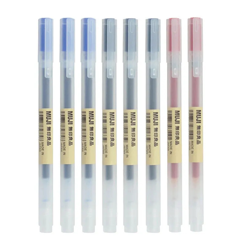 3-6 sztuk Kawaii długopis żelo – Muji Stationery Gel Pen recenzja i cena