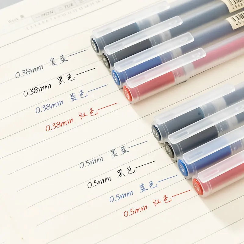 3-6 sztuk/zestaw 0.38mm Kawaii – Muji Stationery Gel Pen recenzja i cena