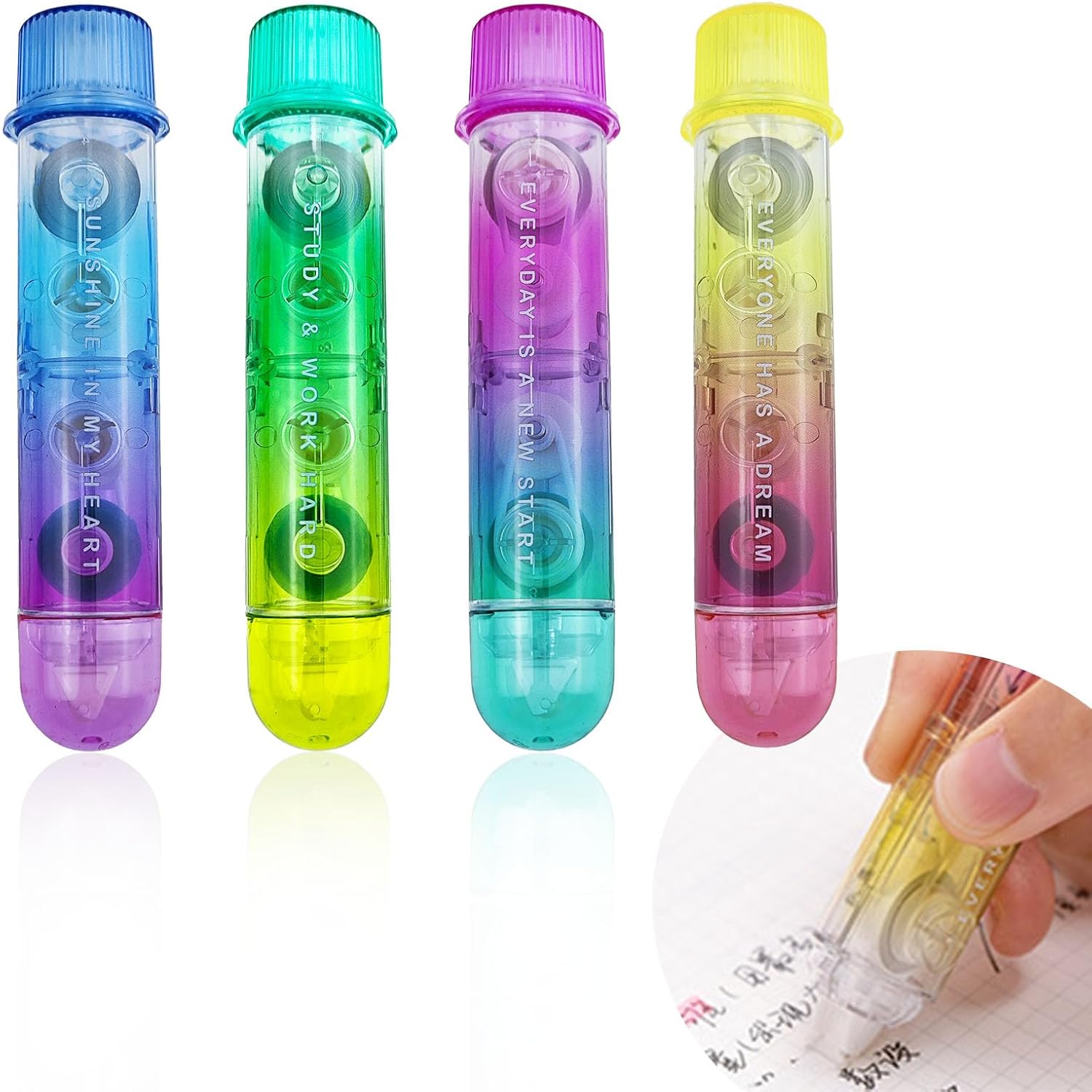 4 PACK 2 In1 White Out Korekto – Correction Tape Roller recenzja i cena