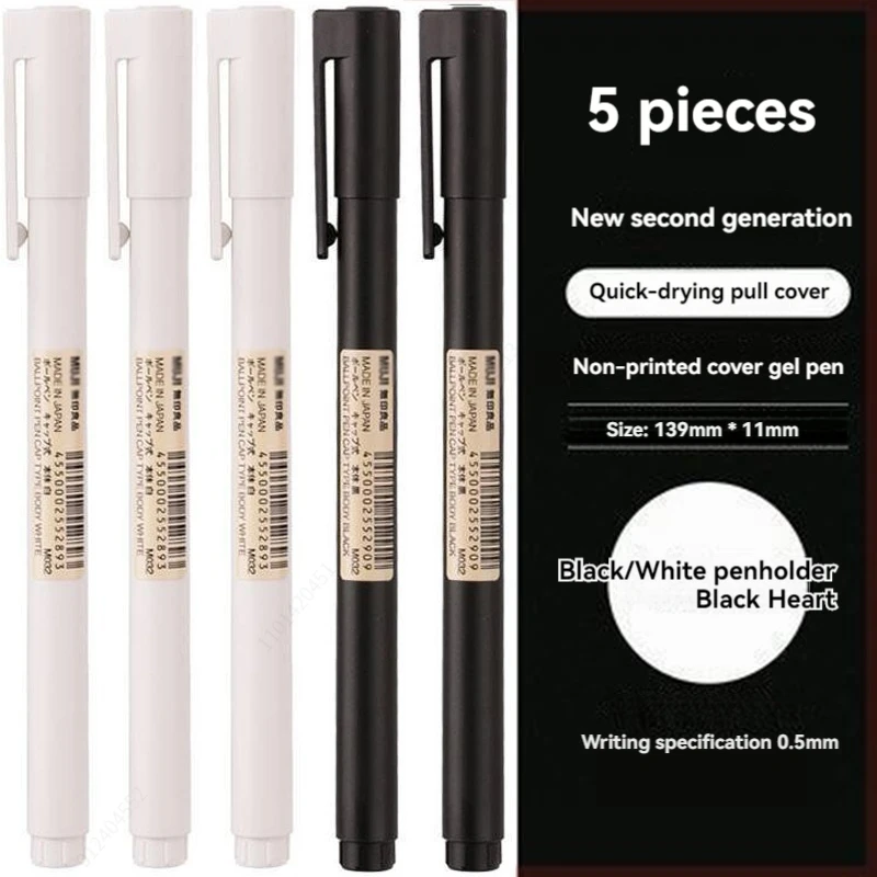 Długopisy żelowe z czarną końc – Muji Stationery Gel Pen recenzja i cena