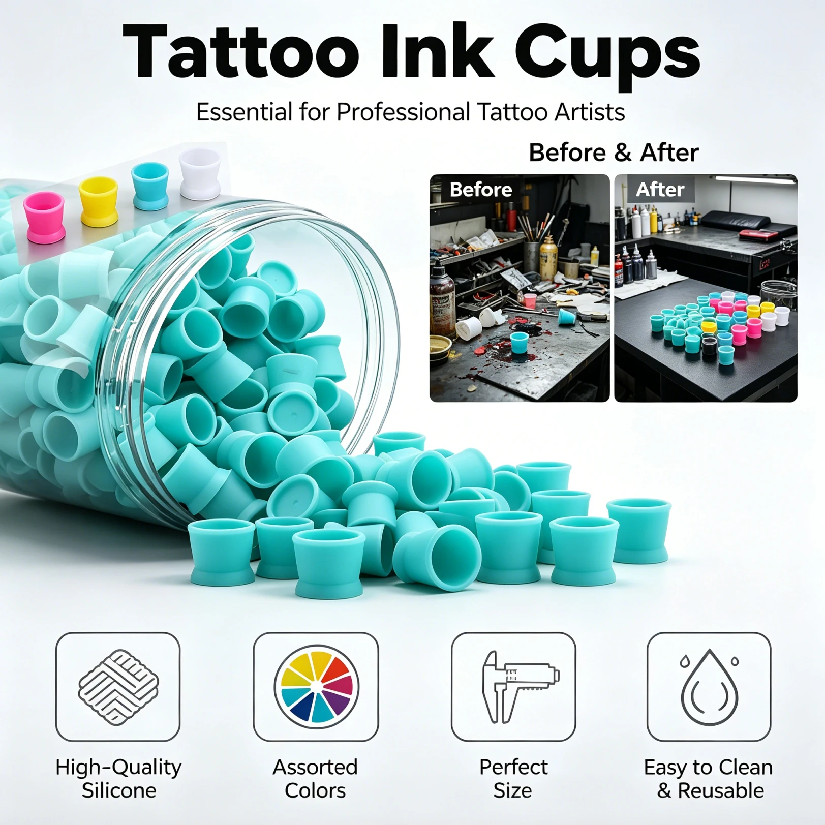 50/100/300 szt. Silikonowe Poj – Calligraphy Ink Bottle recenzja i cena
