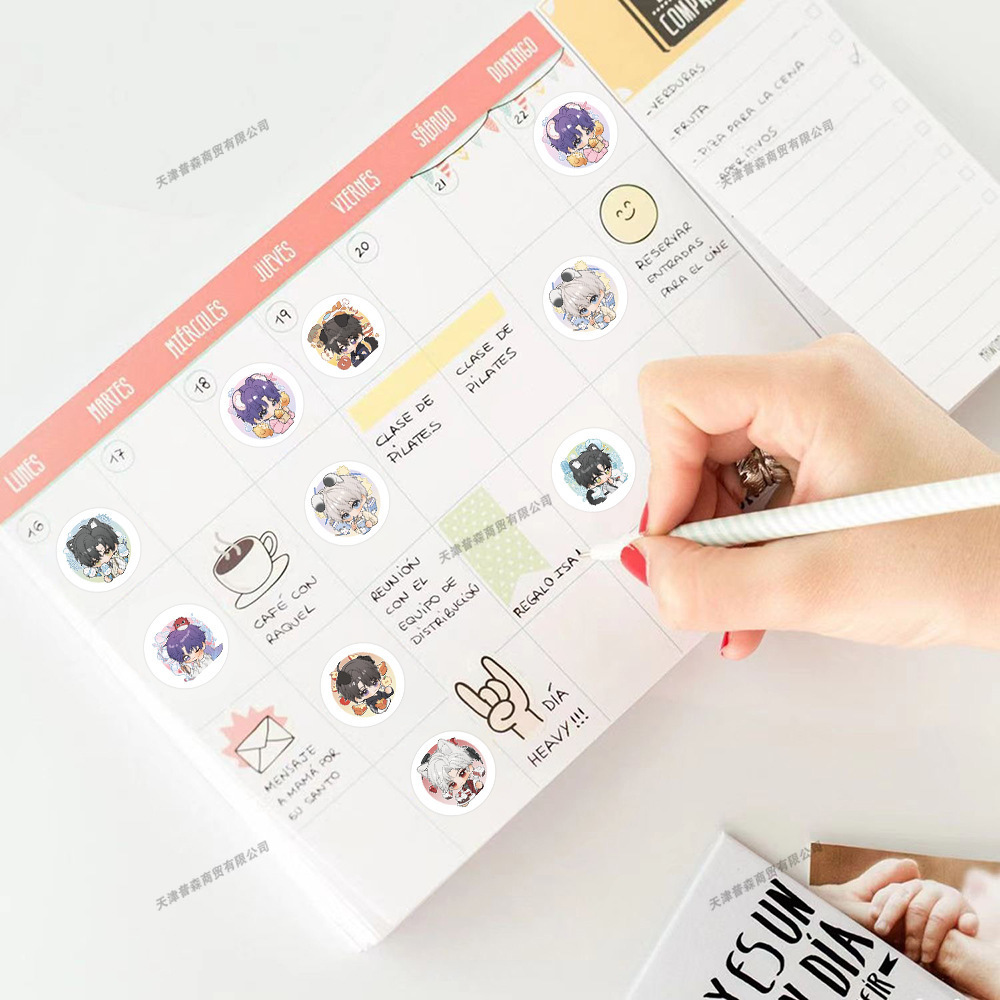 500 szt. Rolka Naklejek Kawaii – Memo Pad Sticky recenzja i cena