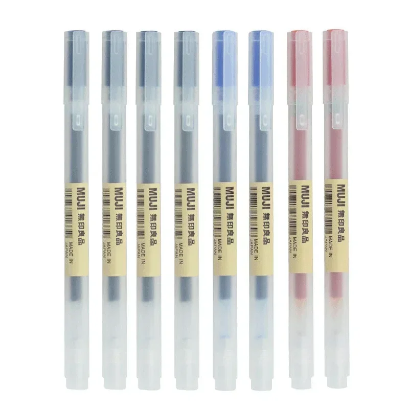 6/8 szt./zestaw Długopis żelow – Muji Stationery Gel Pen recenzja i cena