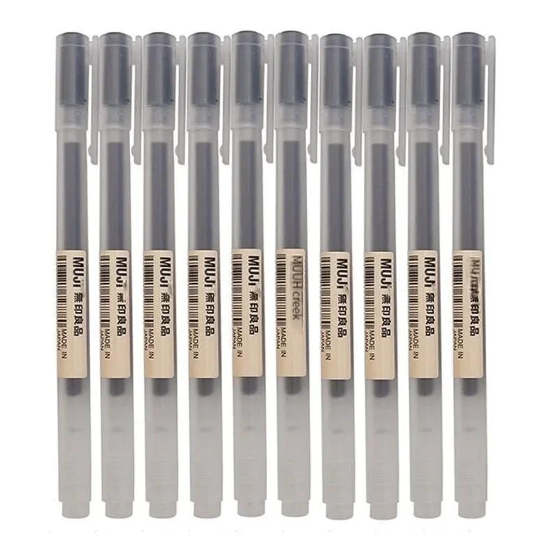 6/8 szt./zestaw Długopis żelow – Muji Stationery Gel Pen recenzja i cena