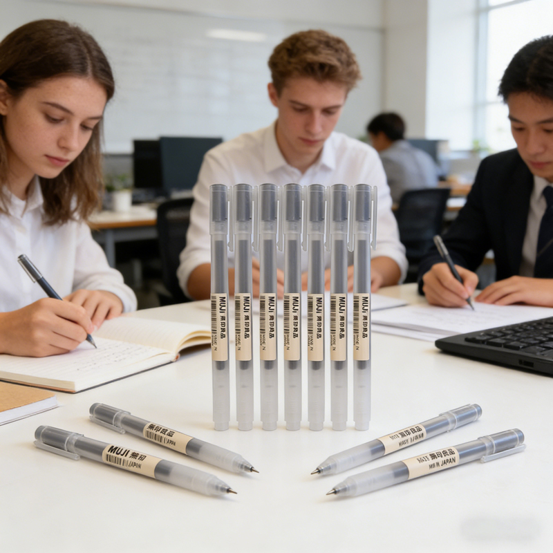 6/8 szt. długopisów żelowych w – Muji Stationery Gel Pen recenzja i cena
